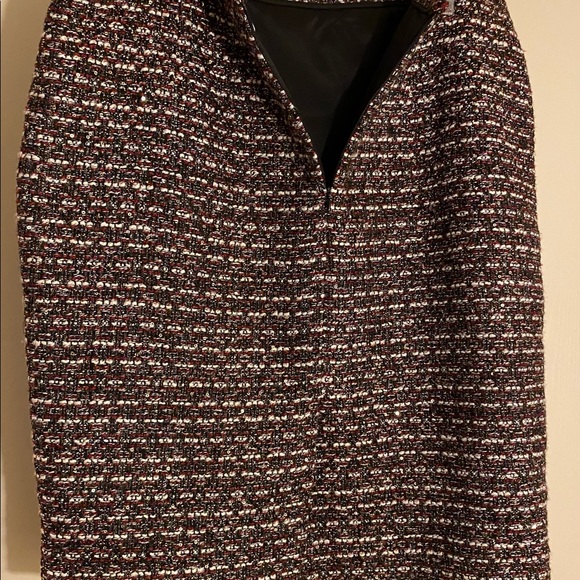 Calvin Klein Woven Wool With Sequins Pencil  Skirt - Picture 3 of 10